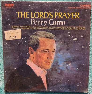 Perry Como The Lord's Prayer LP 1969 Vinyl Album - Ave Maria, I Know What God Is - Image 1 of 4