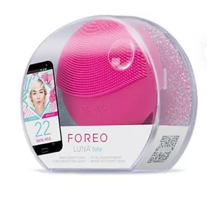 Foreo Luna Fofo Fuchsia Pink Facial Cleansing Brush & Smart Beauty Coach £79 NEW - Picture 1 of 3