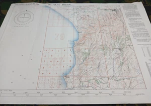 MAPA ORIGINAL DE GALLIPOLI DE LA PRIMERA GUERRA MUNDIAL "KURIJA DERE" (ANZAC COVE, HELL SPIT, BRIGHTON BEACH) - Imagen 1 de 23