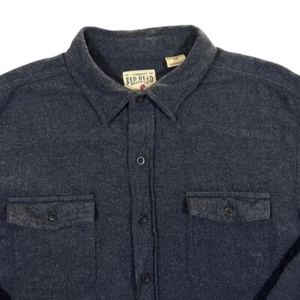 Red Head Classic Dark Grey Cotton Flannel Long Sleeve Shirt LT Large Tall - Picture 1 of 4