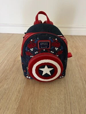 Loungefly Marvel Captain America￼  80 th Anniversary ￼Mini Backpack - Image 1 of 4