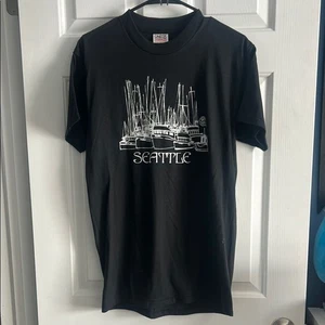 Vintage Single Stitch Seattle Men’s Grunge Nirvana 90’s Tee Size M - Bild 1 von 3