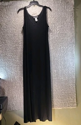 Vestido maxi feminino Alex Evenings texturizado slinky 14 sem mangas elástico fenda traseira - Imagem 1 de 4