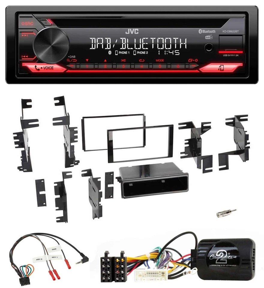 JVC CD DAB USB Bluetooth Lenkrad Autoradio für Nissan Quest Titan Versa Versa-No - Bild 1 von 4