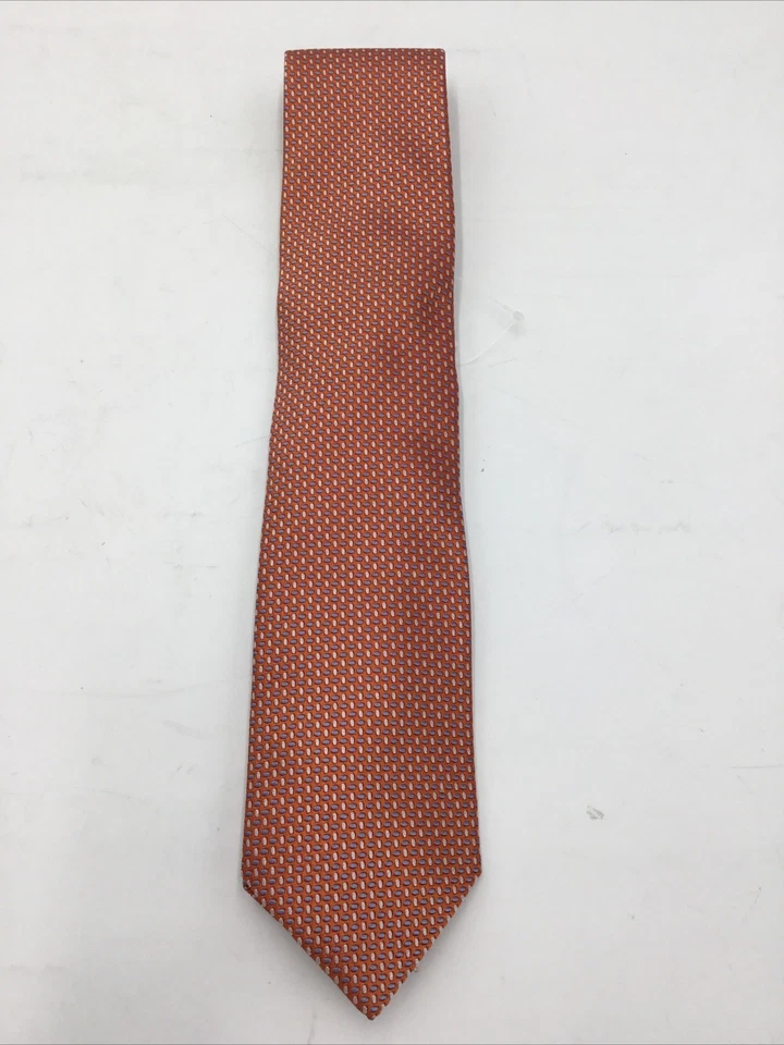 Corbata David Donahue Orange Geo Classic-OS Foto 1 de 2