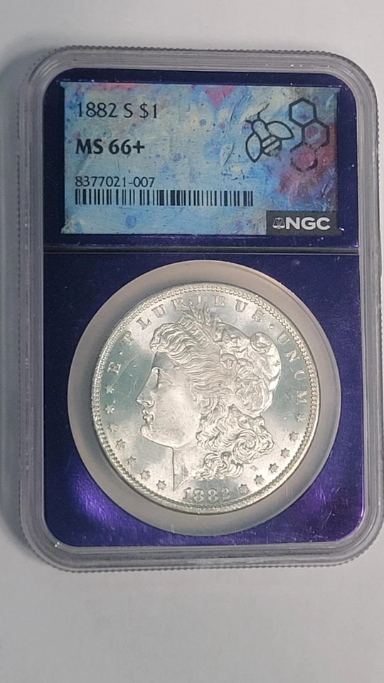 1882-S Morgan Dollar - **NGC MS66+** San Francisco NGC LOOKS PL - Image 1 of 4