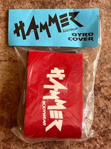 NOS Vintage Red & Black HAMMER GYRO COVER PAD Old School BMX Rotor ACS Odyssey - Picture 1 of 3