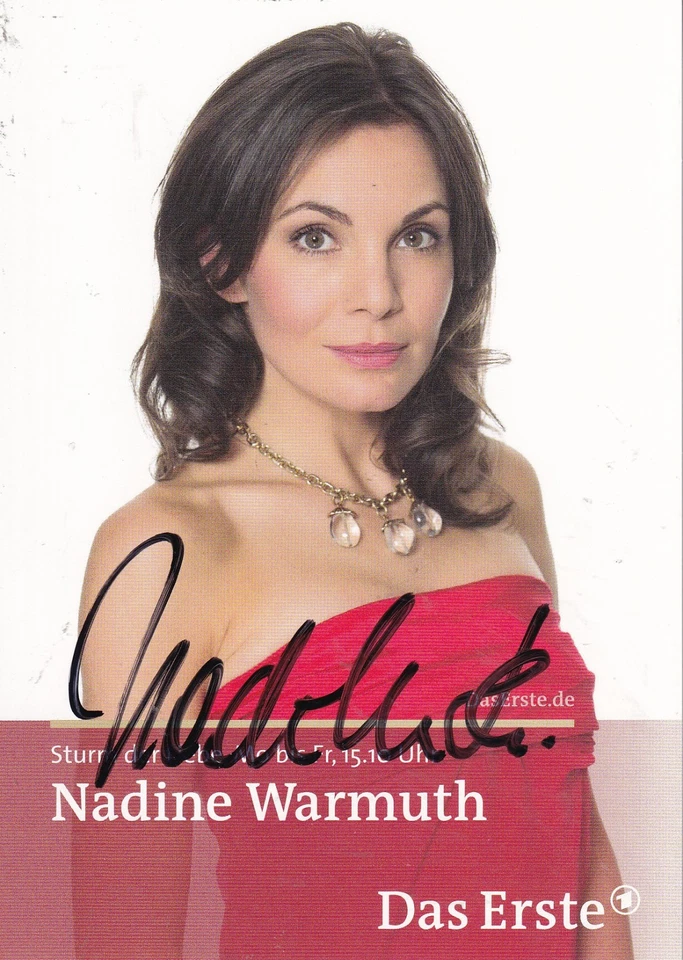 Autogramm - Nadine Warmuth (Sturm der Liebe) - Bild 1 von 1