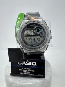 NEU Casio MWD100H-9AV, 10 Jahre Batterie Uhr 100 Meter WR / Schwarz Resin /5 Alarme - Bild 1 von 6