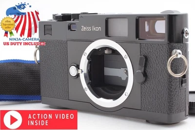 ⏯ [Near MINT] Zeiss Ikon ZM Black Rangefinder 35mm Film Camera Body From JAPAN - Image 1 of 4