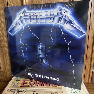 Metallica - Ride The Lightning LP BLCKND004R-1W 2021 180GM Blue Vinyl Mint New Foto 1 de 4