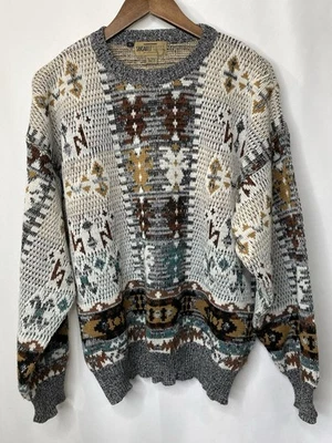 Vintage Sansabelt Designer Collection Wool Blend Sweater Size XL Grandpa Chunky - Image 1 of 4