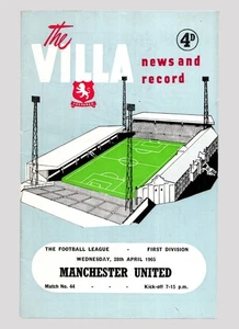 Aston Villa v Manchester United 1964-1965 División Uno 28/04/1965 - Imagen 1 de 2