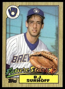 1987 Topps B.J. Surhoff Rookie Milwaukee Brewers #216 - Picture 1 of 2