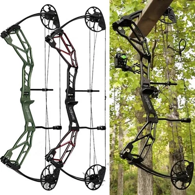 Compound Bow 30-70lbs Adjustable Archery Target Hunting FIshing Shooting Sport - Image 1 of 4