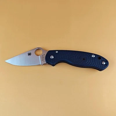 Spyderco Para 3 Lightweight Black CTS BD1N Steel ​Folding Knife - ‎C223PBBK