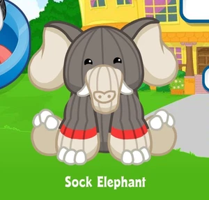 Webkinz Classic Sock Elephant Pet Code Only - Picture 1 of 1