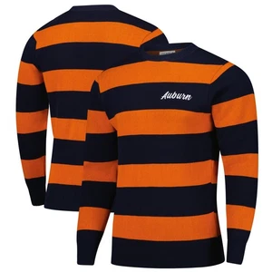 Unisex Uscape Apparel Navy/Orange Auburn Tigers Renew Knit Vintage Pullover - Picture 1 of 3