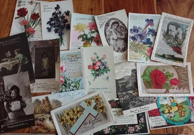 Vintage Greeting Postcards - Image 1 of 4