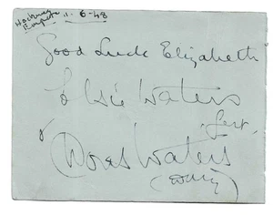Elsie And Doris Waters. Comedy Act. Signed 1940s Autograph Album Page - Picture 1 of 1