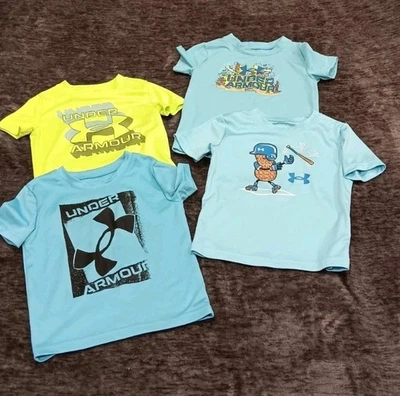 Camisas Under Armour multicolores para niños 4 piezas talla: 2t y 24mo Foto 1 de 4