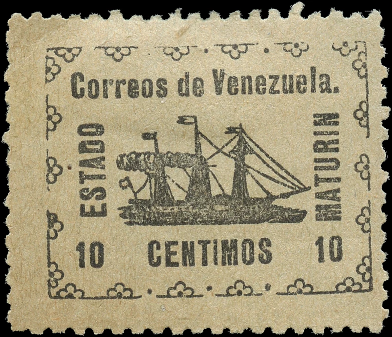 Venezuela State of Guayana Scott #2 MH F+ Stamp - Image 1 of 2