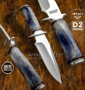 Modell # 5745 Impact Cutlery Custom Bowiemesser mit D2 Stahlklinge Kamelknochen - Bild 1 von 12