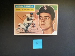 1956 Topps Baseball #144 Leroy Powell Gris Espalda Excelente - Imagen 1 de 4