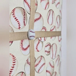 NWOT Mini French Memo Board - Baseball Red White Beige - Picture 1 of 6