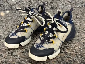 Christian Dior D-Connect Fabric Low Top Sneakers Size 38 / 7.5 - VWG 338863 - Picture 1 of 11