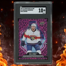 2022-23 Upper Deck Allure JONATHAN HUBERDEAU Pink Leopard SGC 10 SSP #6