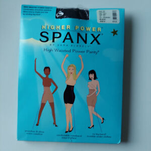 Spanx High Waisted Power Panty Black - Womens Size E BNIB