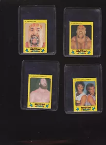 9 LOT VINTAGE 1986 MONTY CARDS WWF KING KONG BUNDY ROAD WARRIORS ALL BLANK BACK - Picture 1 of 3