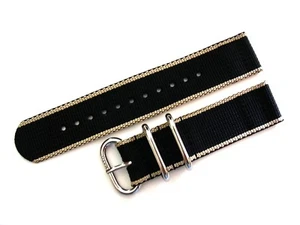 20mm 22mm NATO ® EDGE™ 2pc TAN watch band Sport strap Heavy Nylon UTC IW SUISSE - Picture 1 of 11