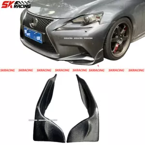 For LEXUS IS250 IS300 IS350 F Sport Carbon Fiber Front Bumper Diffuser Splitter - Picture 1 of 10