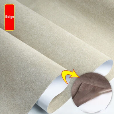 150x50cm DIY Self Adhesive Suede Fabric Car Interior Film Sticker Stretch Fabric - Image 1 of 4