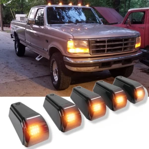 Wireless Solar LED Cab Lights Roof Marker Light For FORD F150 F250 F350 1973-97 - Picture 1 of 12