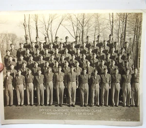 Fort Monmouth New Jersey Large Photograph U.S. Army Officers Class Portrait 1943 - Picture 1 of 4