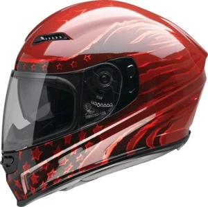 Z1R Jackal Patriot Helmet Red Gloss - Medium 0101-15421 - Picture 1 of 5