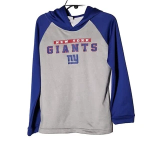 nfl team apparel ny giants Long Sleeve Lightweight Hoodie Youth Large Football - Picture 1 of 6