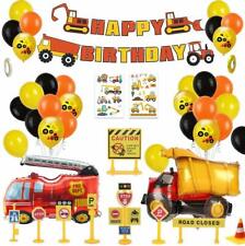 Construction Theme Birthday Party Decorations for Boy Happy Birthday Balloons 
