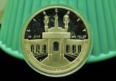 1984-S Olympics Commemorative Silver Dollar Proof - Image 1 of 2