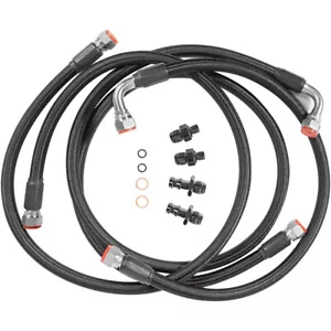 48RE Transmission Cooler Hoses Kit For 03-07 Dodge Ram 2500/3500 5.9L Black - Picture 1 of 11