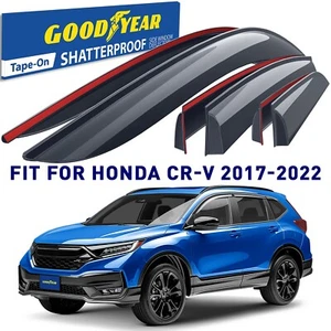 Rain Guards Vent Visors Shade for 2017-2022 Honda CR-V SHATTERPROOF - Picture 1 of 8