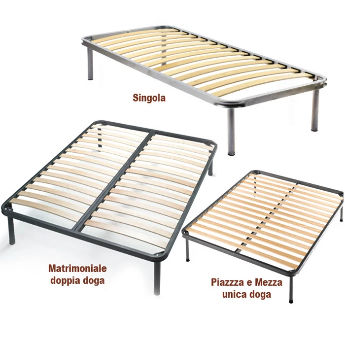 RETE a DOGHE x MATERASSO 80x190 90x190 90x200 120x190 140x190 160x190 180x200 - Immagine 1 di 1