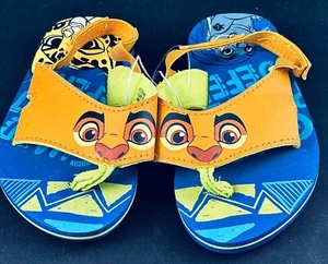 DISNEY STORE LION KING SIMBA SANDALS SLINGBACKS FLIPFLOPS TODDLER SZ 5/6 US NWOT - Picture 1 of 5
