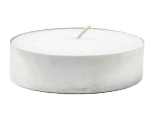 240 Jumbo Teelichter Ø 58 mm Brenndauer ca. 10 Std. weiß Teellicht (35102) - Bild 1 von 2