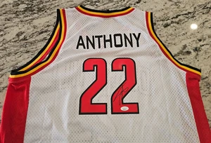 CARMELO ANTHONY SIGNED OAK HILL HIGH SCHOOL NIKE JERSEY JSA COA KNICKS NUGGETS - Picture 1 of 8