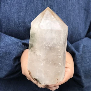 Piedra de obelisco de cristal de clorito natural de 1,8 libras XA4214 - Imagen 1 de 21