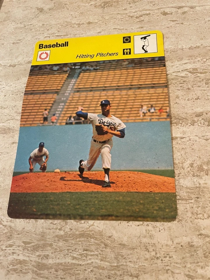 Sportscaster 1979 béisbol #72-13 lanzadores de bateo - Don Drysdale LA Dodgers MT Foto 1 de 1